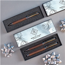 aerial view a group of luxury pen gift box, image 1 of 2