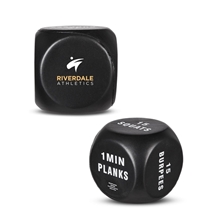 aerial view a black dice exercise cube, image 1 of 6
