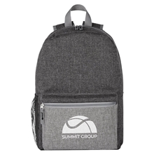 aerial view a black adventure backpack, image 1 of 6