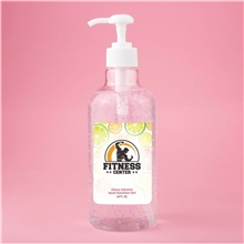 a blue beads with citrus infusion 16 oz hand sanitizer gel with moisturizing beads