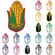 a group of promotional corn - shaped foam mitt