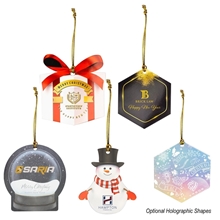 a clear acrylic ornament - custom shapes