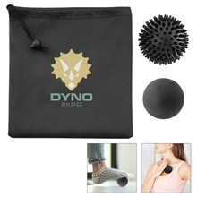 a group of therapeutic dual massage ball set