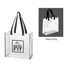 a group of reflective shopper clear eva reflective tote bag