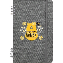 aerial view a graphite 5 x 7 vila recycled spiral notebook, image 1 of 3