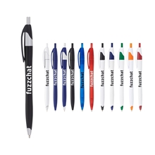 aerial view a group of cougar multi color click ballpoint pen, custom pens, image 1 of 5