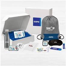 a group of comprehensive trade show kit