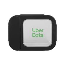 aerial view a black premium glass bento box, image 1 of 2