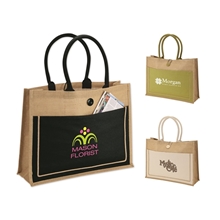 a group of camden natural jute tote