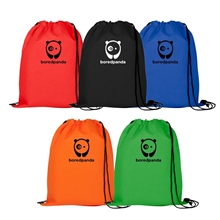 a group of the titan drawstring backpack - 14 x 17