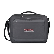 aerial view a black vertex(r) brooklyn dual carry briefpack, image 1 of 8