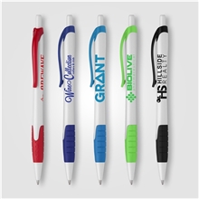 aerial view a group of spark grip affordable custom pen, image 1 of 2