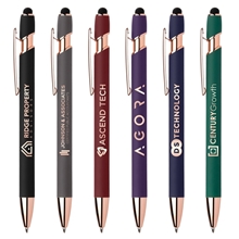 aerial view a group of ellipse softy rose gold classic w / stylus, image 1 of 2