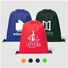 a group of gateway non - woven drawstring backpack