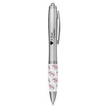 aerial view a silver healthcare nurse hat ballpoint pen, image 1 of 3
