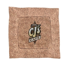 aerial view a cork design cork pattern fabric napkin, image 1 of 2
