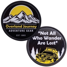 a black challenge coin - black - 1.75 round