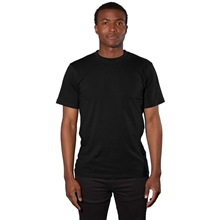 aerial view a black (995) mens american giant heavy weight cotton short sleeve t - shirt, image 1 of 5