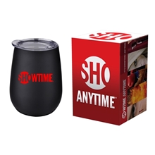 a group of 10 oz stemless wine glass economy gift box set