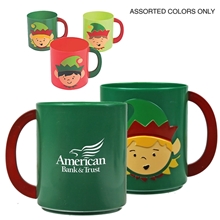 a assorted only 8 oz elf mug - holiday themed