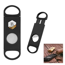 aerial view a black smoke show 50 gauge cigar cutter, image 1 of 2