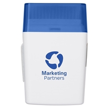 aerial view a blue prime line multi - function tech brush, image 1 of 3