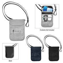 a group of rfid data blocking neck wallet