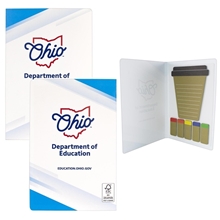 a group of full color coffee cup sticky notepad