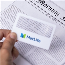 aerial view a group of portable magnifier wallet card, image 1 of 2