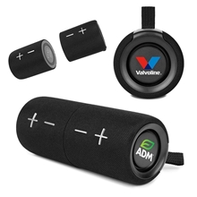 a group of bluetooth waterproof dual wireless speaker