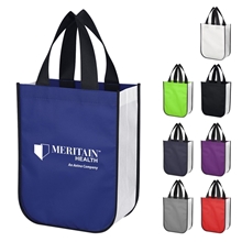 a group of laminated fashion tote non - woven shopper tote bag