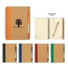 a group of inspired spiral notebook pen set
