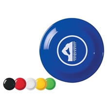 a group of large flying discus