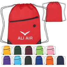 a group of polyester hit sports pack with front zip pocket