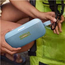aerial view a group of bose soundlink flex 2nd gen bluetooth speaker, image 1 of 3