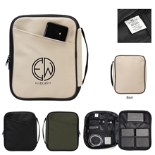 a group of hudson rpet leatherette tech organizer