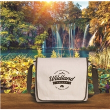 a group of v natural cotton messenger