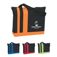 600D Polyester Tri - Band Tote Bag