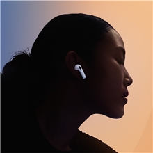 aerial view a group of custom apple airpods 4, image 1 of 2