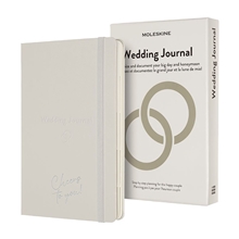 aerial view a pearl grey moleskine(r) passion journal - wedding, image 1 of 7