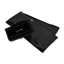aerial view a black its go time travel pillow throw set, image 1 of 4