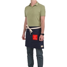 aerial view a group of la cuisine recycled cotton bistro apron - aware(tm), image 1 of 5