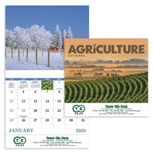 aerial view a group of agriculture - stapled calendar, image 1 of 24