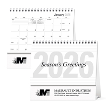aerial view a group of large econo desk calendar, image 1 of 6