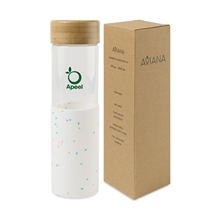 a group of 20 oz aviana(tm) journey custom engraved glass bottle