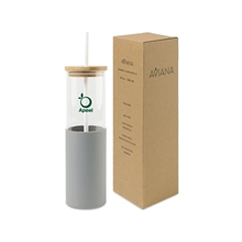 a group of aviana(tm) journey glass tumbler with straw - 20 oz