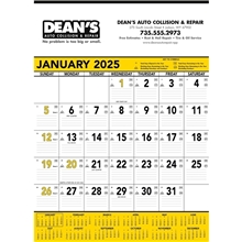 Yellow Black Contractors Memo (13- sheet) - Triumph(R) Calendars