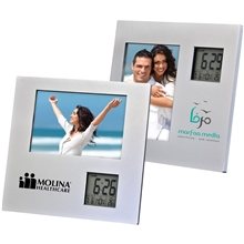 Photo Frame With Two Way Clock