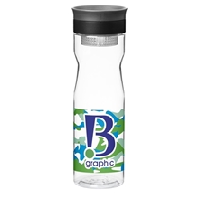 aerial view a black infusion water bottle - 25 oz, image 1 of 4