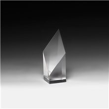 aerial view a acrylic diamond obelisk award - 5 3/4, image 1 of 2